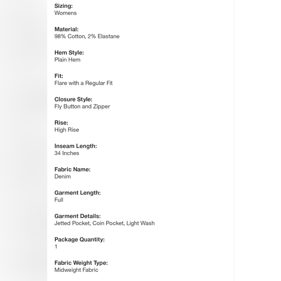 Universal Thread Flare Jeans 12 - Picture 6 of 8